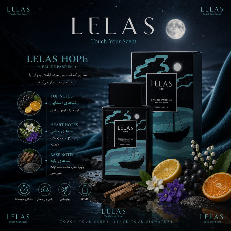 ادوپرفيوم Hop هُوپ ۸۵ میل للاس Lelas
